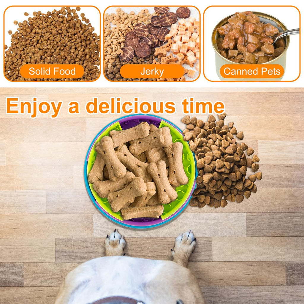 3-in-1 interactive dog puzzle feeder with rotating slow feeder and lick mat - image 8