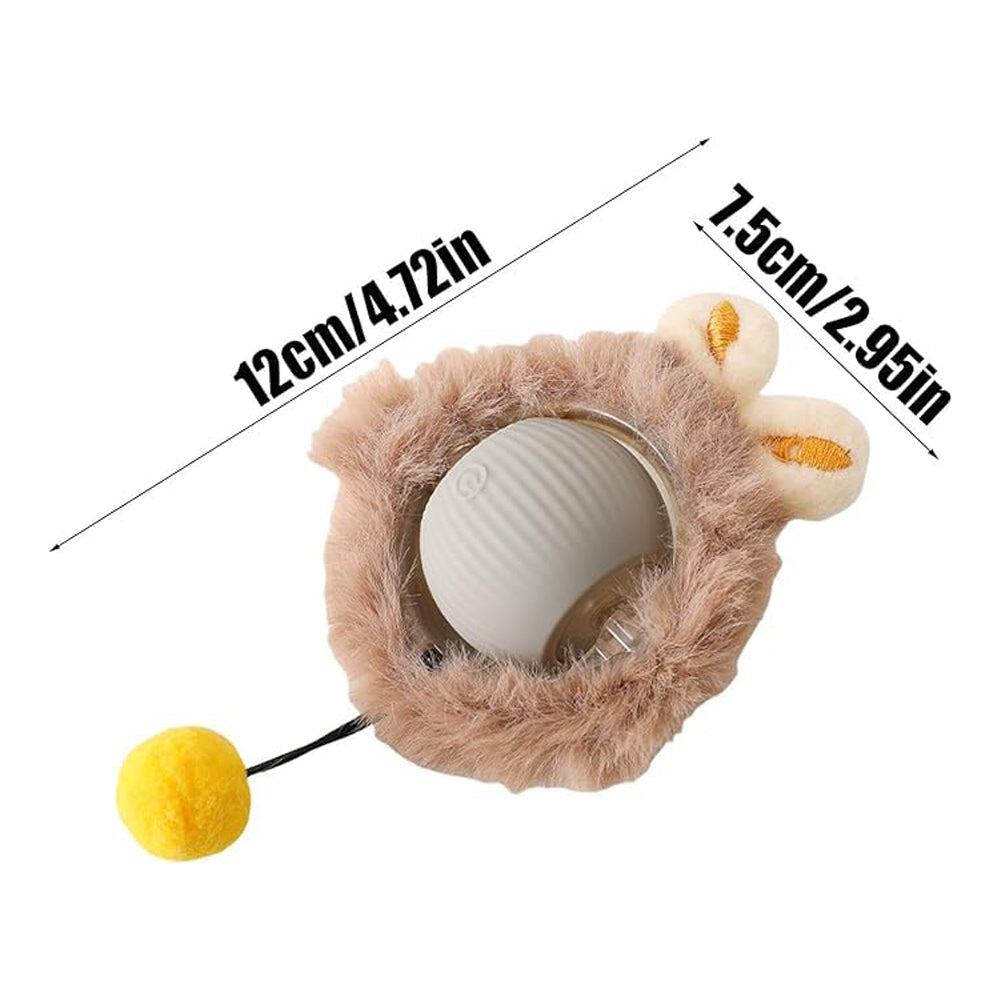 Interactive touch-activated rolling cat ball toy - image 8