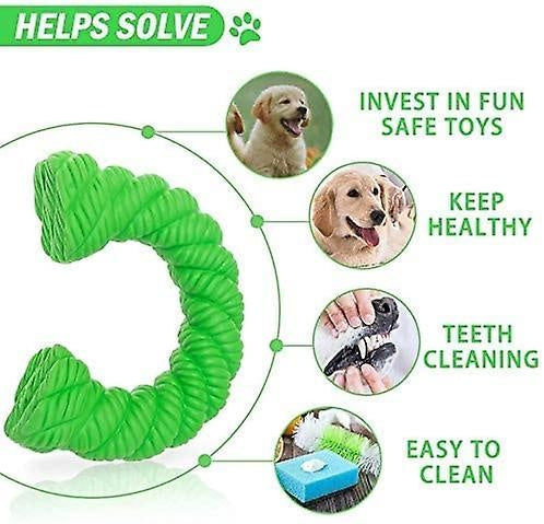 Heavy duty rubber rope chew and tug dog toy - image 4