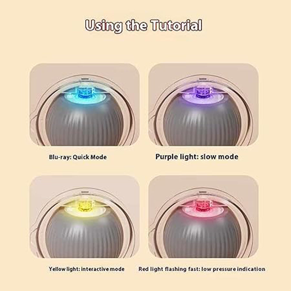 Interactive touch-activated rolling cat ball toy - image 4